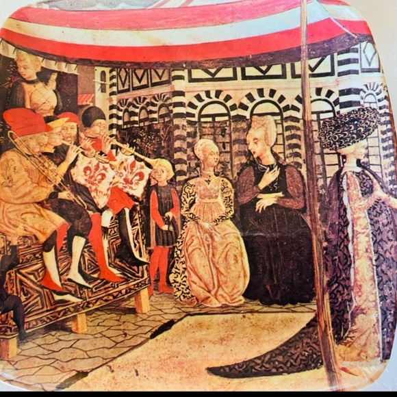 VTG 1970’s Small Italian Trinket trays Decorative Crafts Inc. - Picture 3 of 6